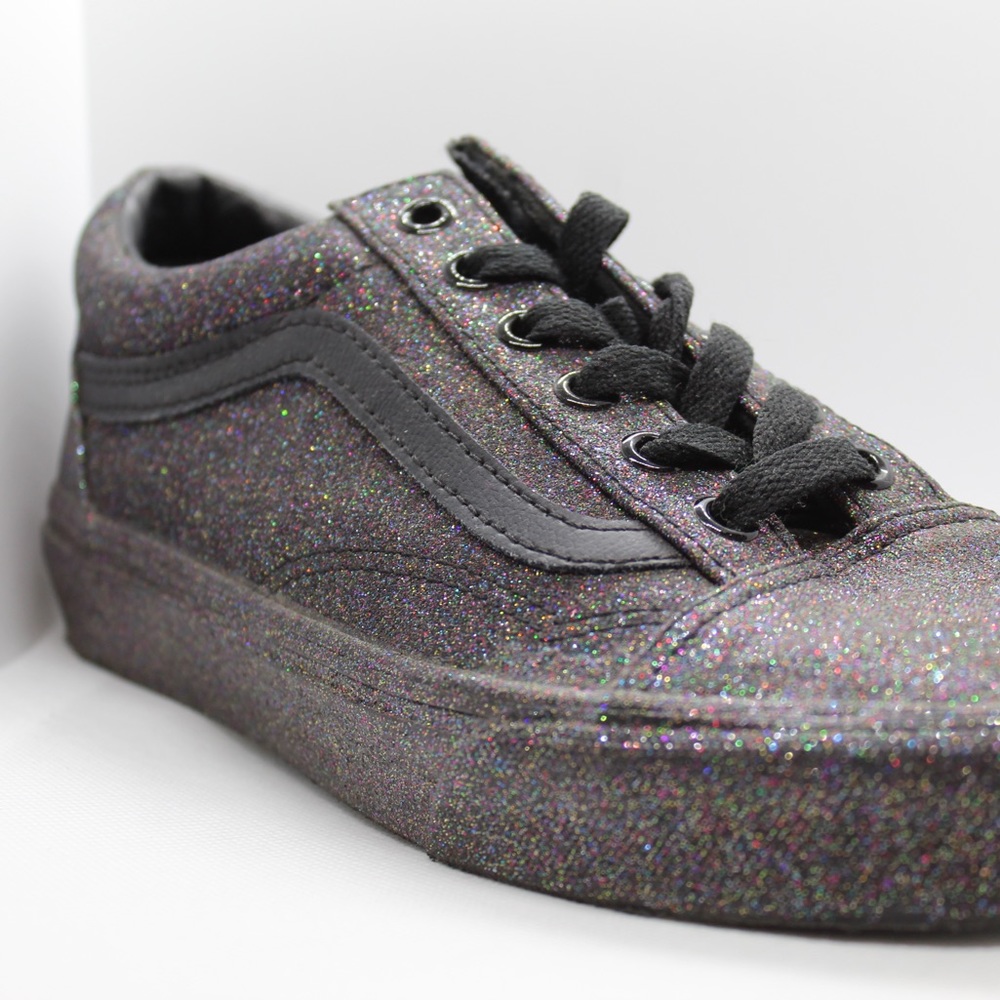 🖤 Black Glitter Vans | Only Worn Once 🖤